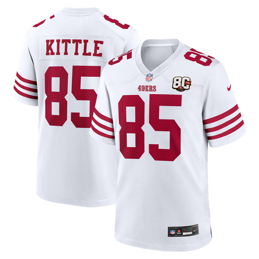 San Francisco 49ers George Kittle Nike White 80th product image 1