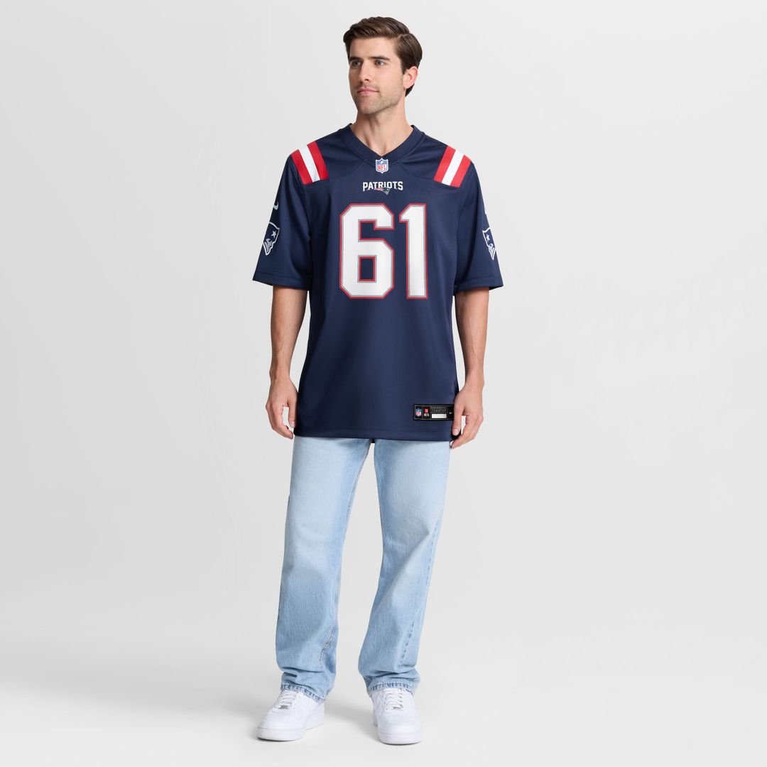 New England Patriots Darrian Dalcourt Nike Navy Game Jersey product image 2