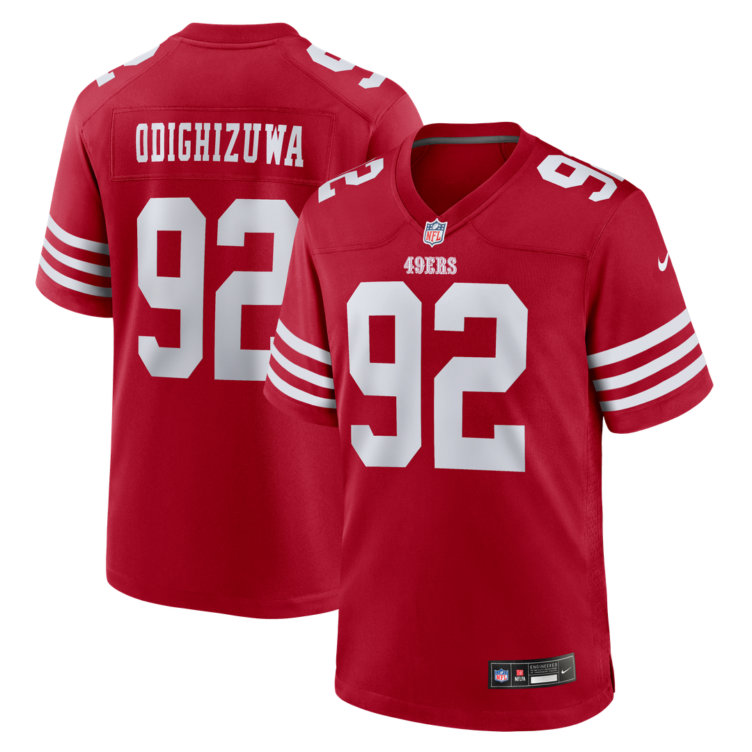 San Francisco 49ers Osa Odighizuwa Nike Scarlet Game Jersey product image 1
