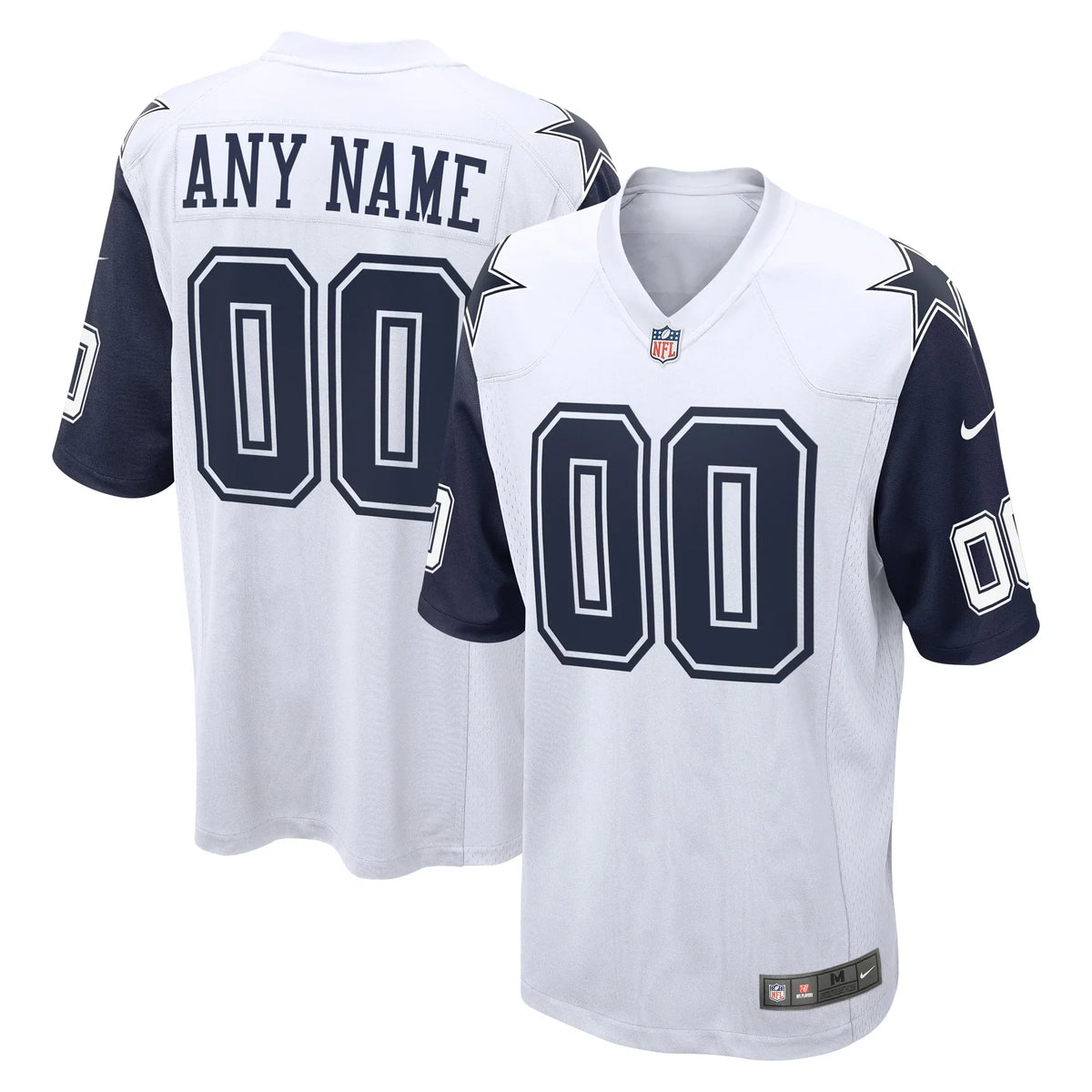 Any name & Number customized Dallas Cowboys Official NFL Nike Jersey product image 1, provided for visual reference and
