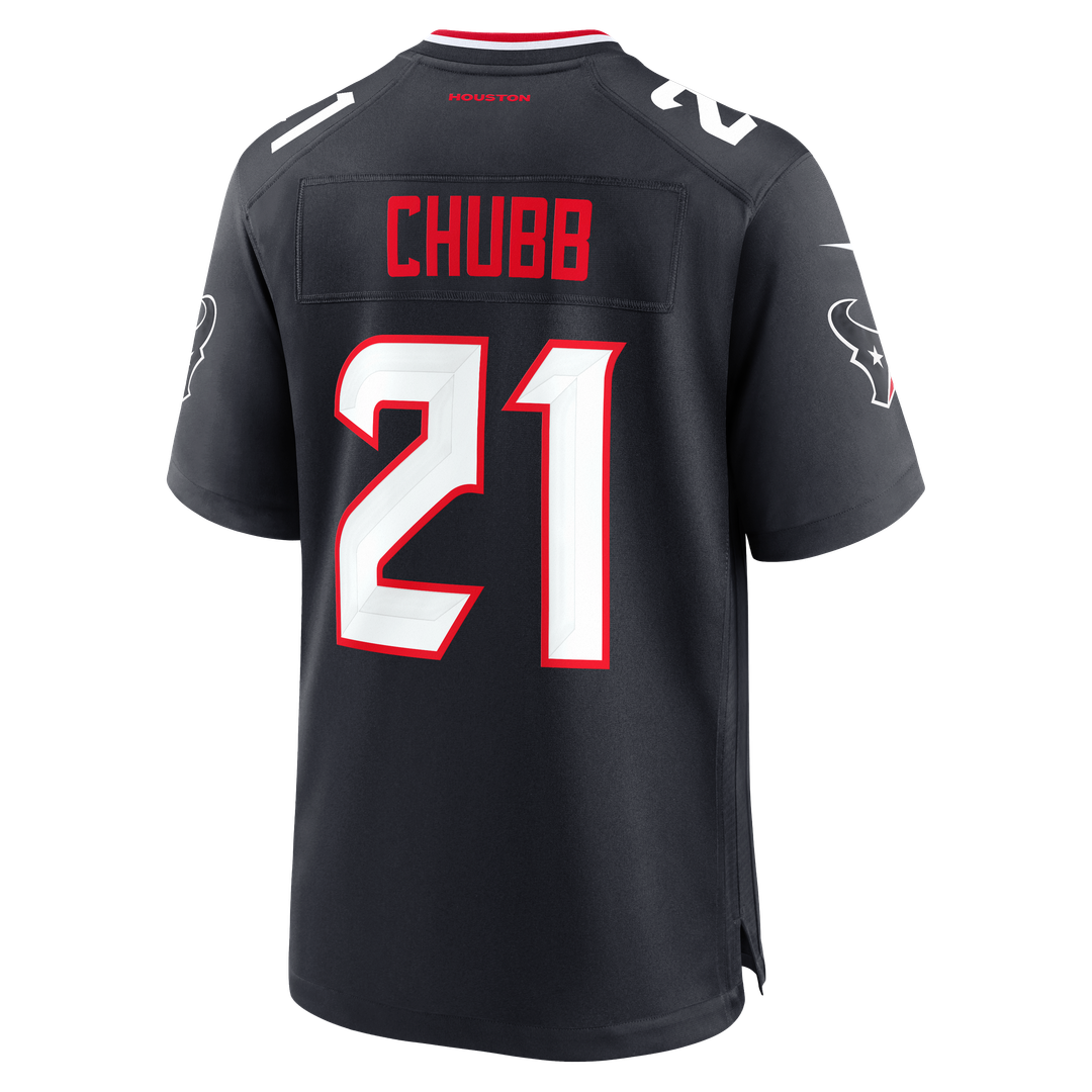 Houston Texans Nick Chubb Nike Navy Game Jersey product image 3