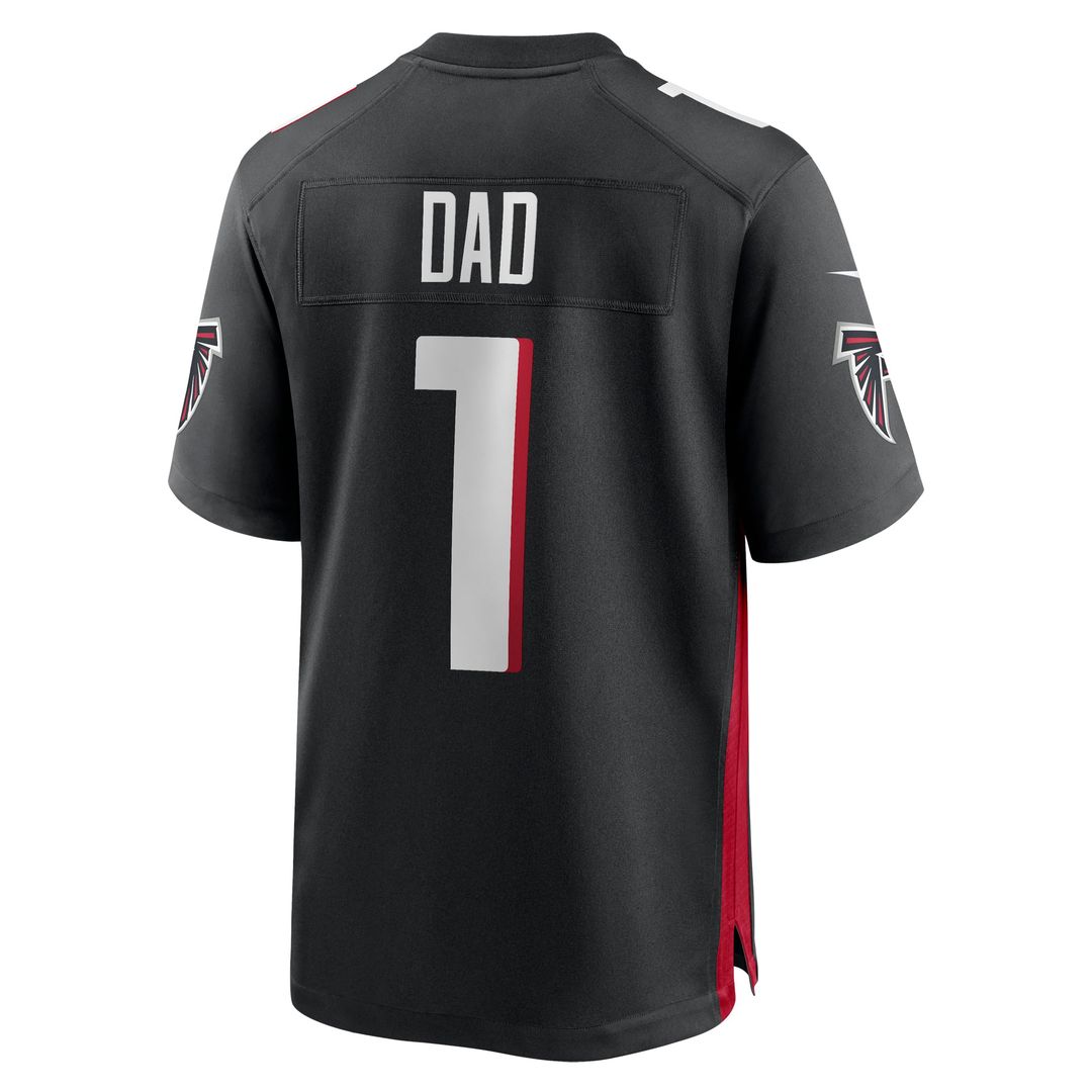 Atlanta Falcons Number 1 Dad Nike Black Game Jersey product image 3