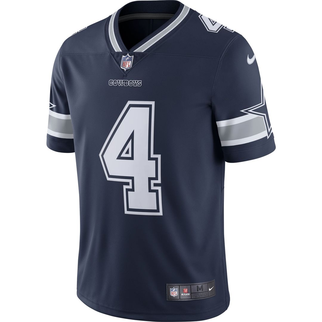 Dallas Cowboys Dak Prescott Nike Navy Vapor Limited Player product image 2