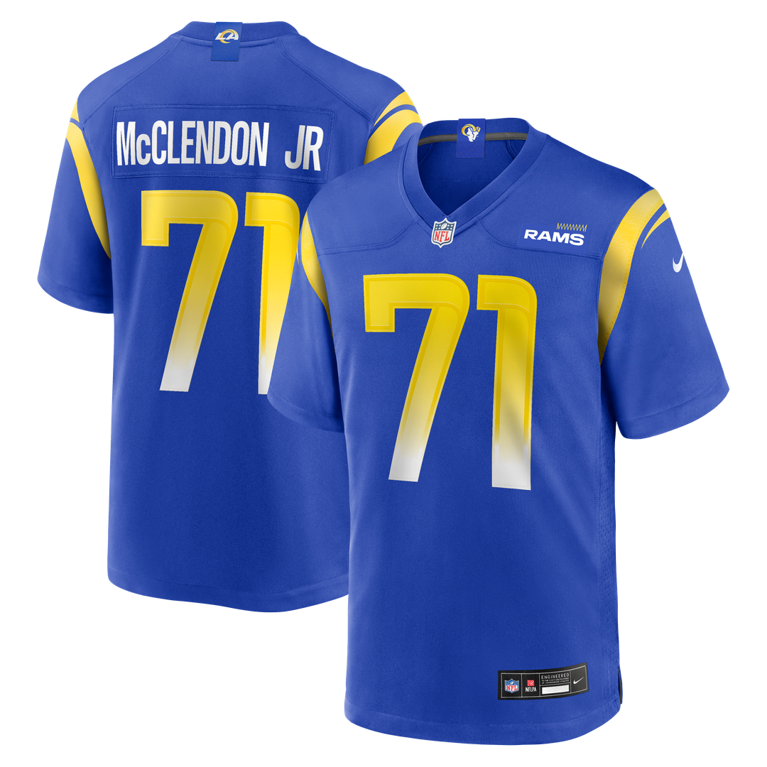 Los Angeles Rams Warren McClendon Jr. Nike Royal Game Jersey product image 1