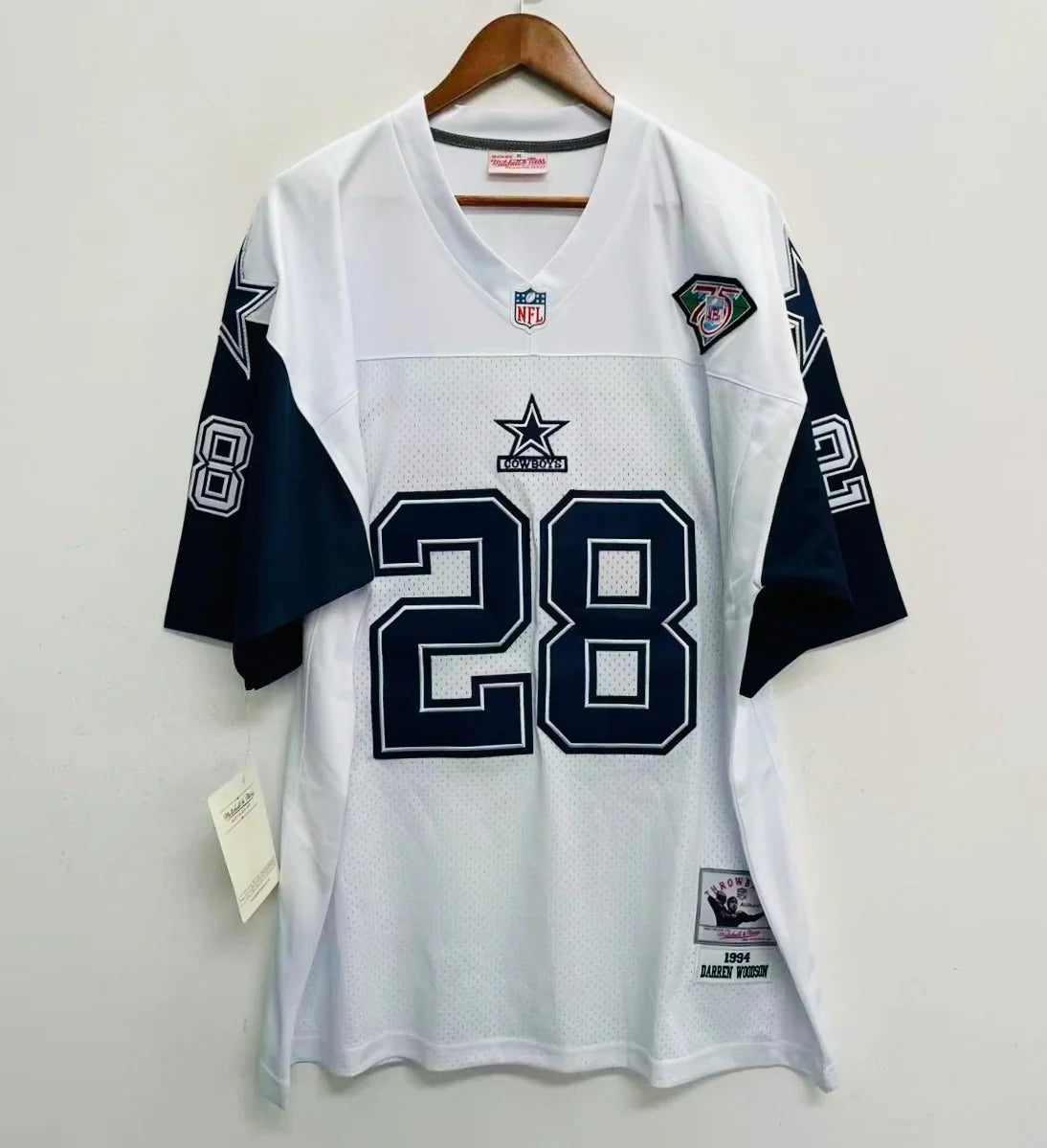 Darren Woodson Dallas Cowboys 1994 Official NFL Jersey Mitchell & Ness product image 2, provided for visual reference and