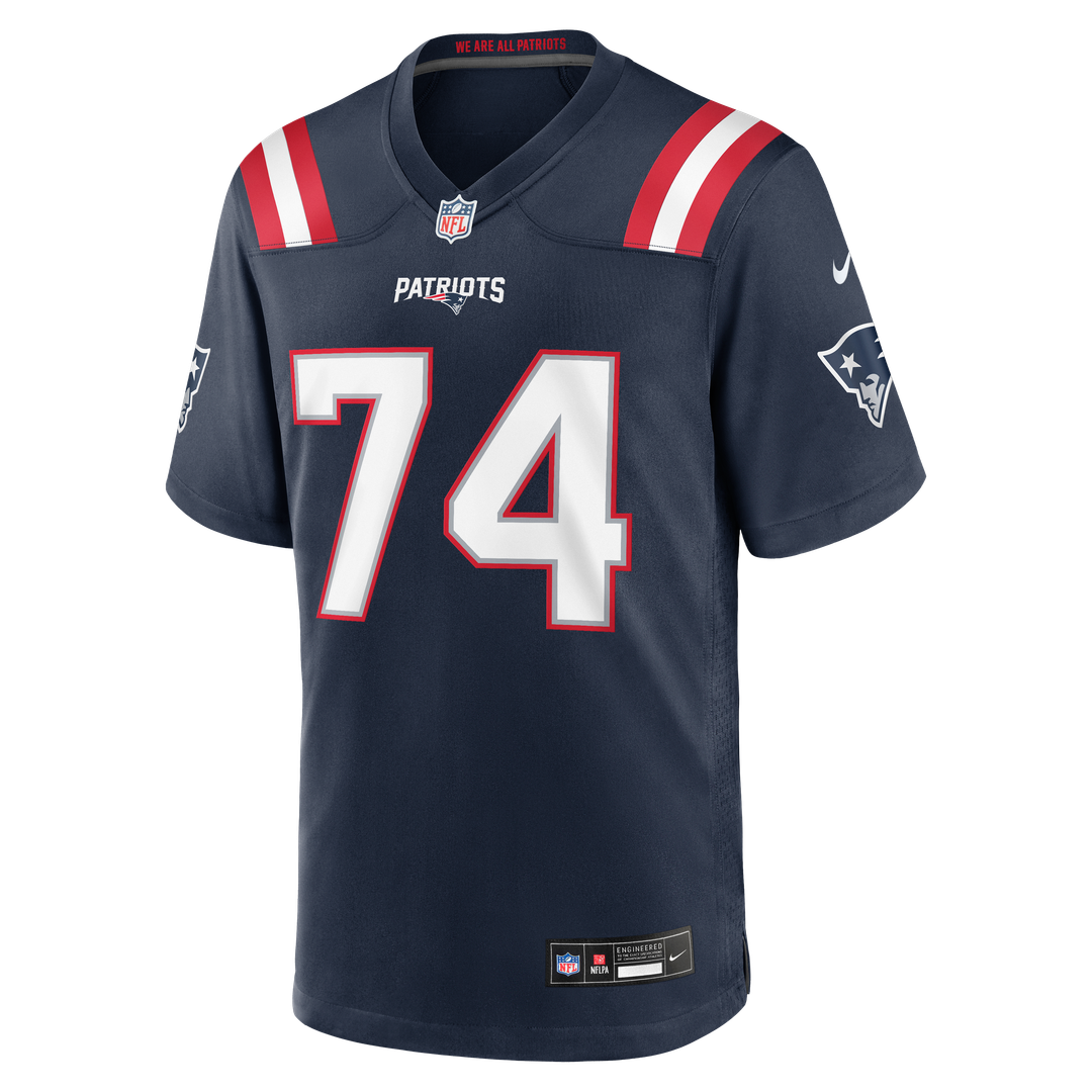 New England Patriots Caleb Lomu Nike Navy Game Jersey product image 4