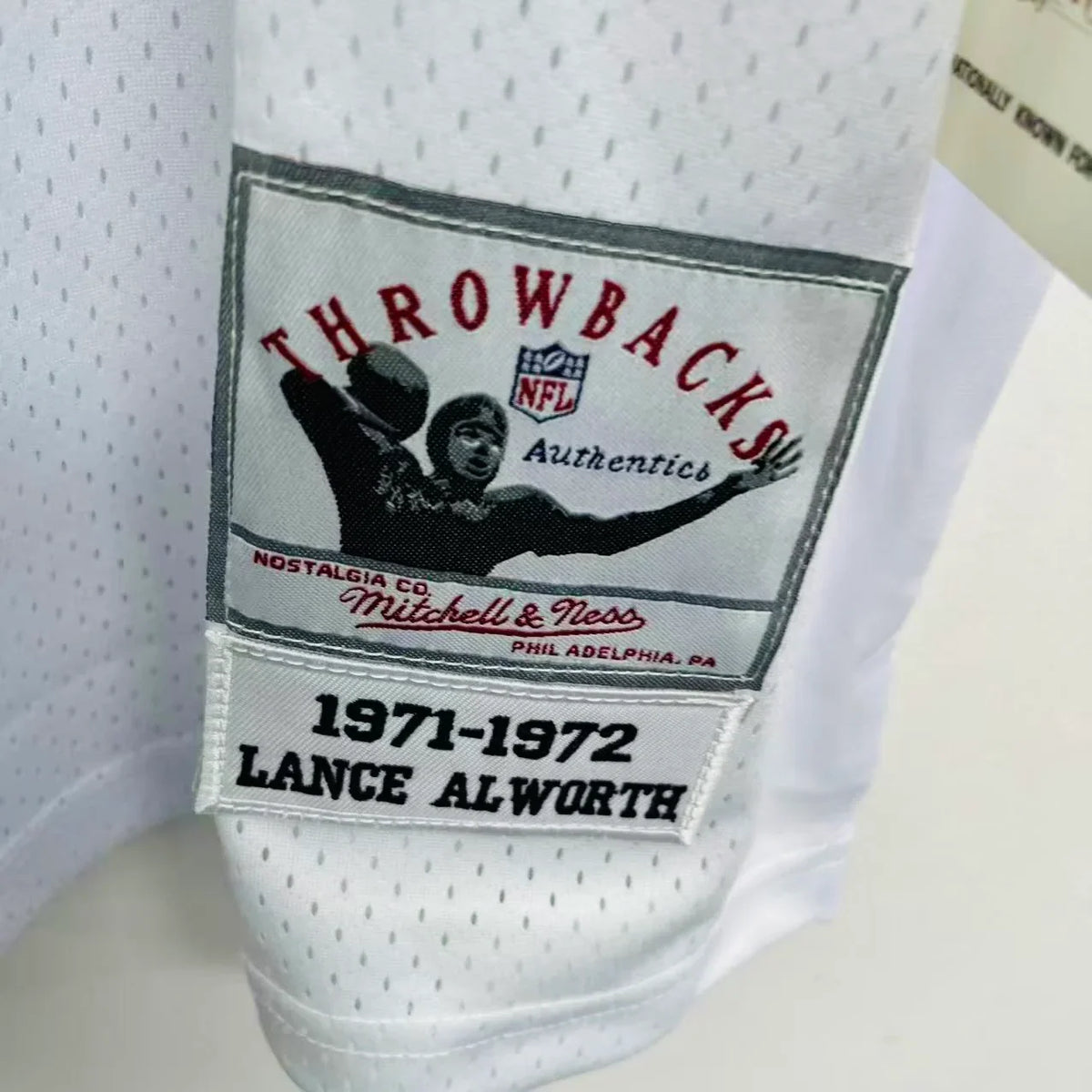 Lance Alworth Dallas Cowboys Official NFL Jersey white Mitchell & Ness white product image 2, provided for visual reference