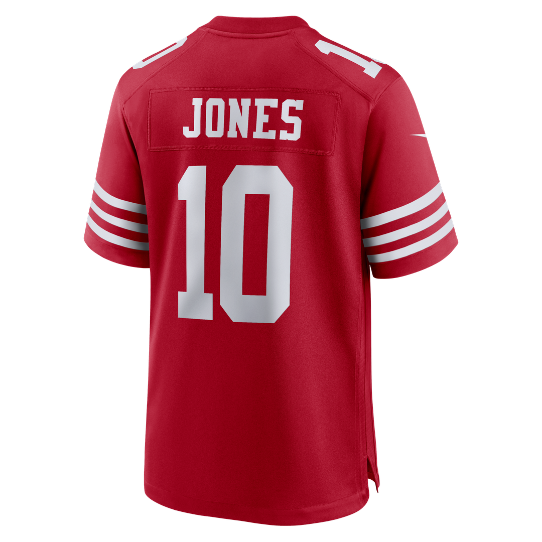 San Francisco 49ers Mac Jones Nike Scarlet Game Jersey product image 3