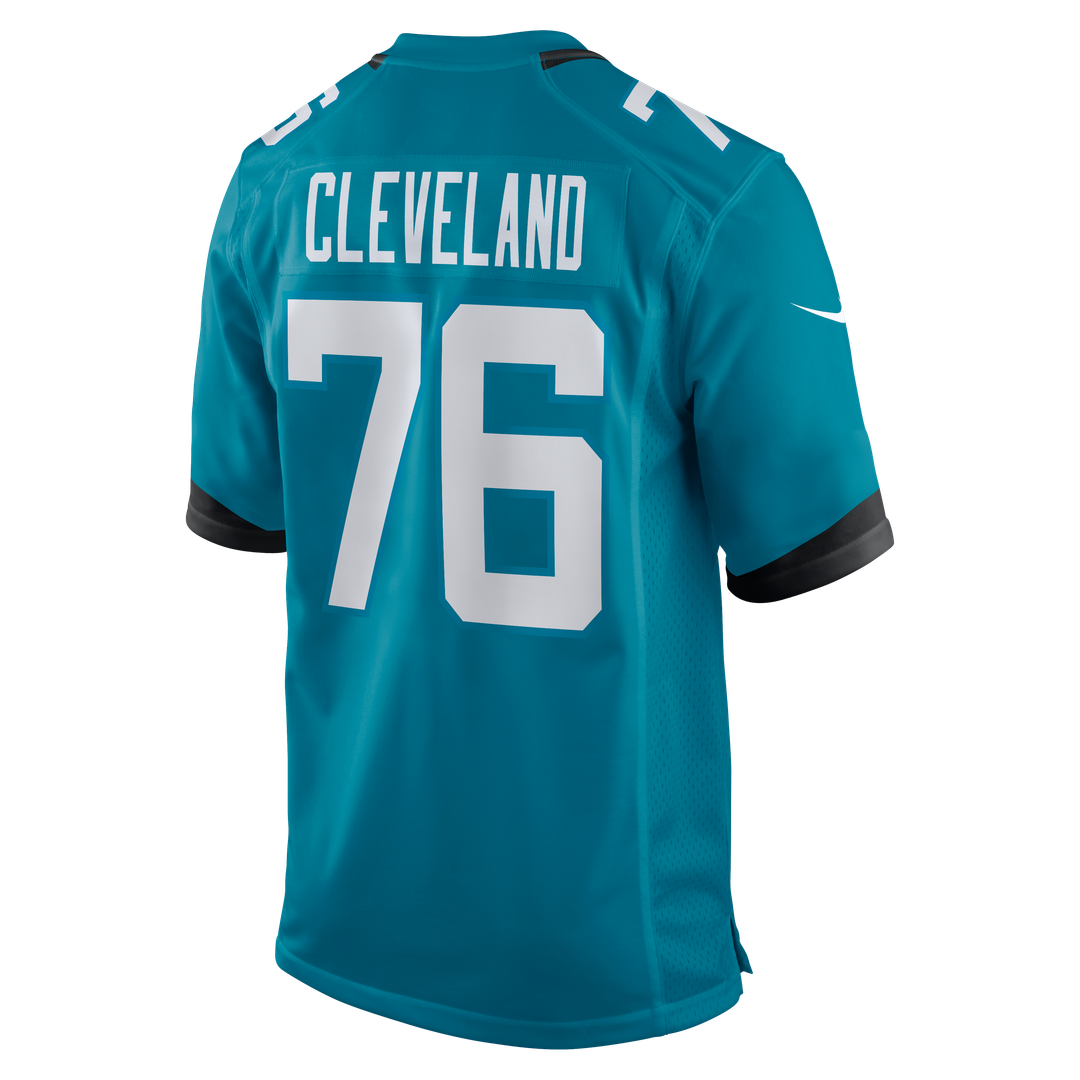 Jacksonville Jaguars Ezra Cleveland Nike Teal Game Jersey product image 3