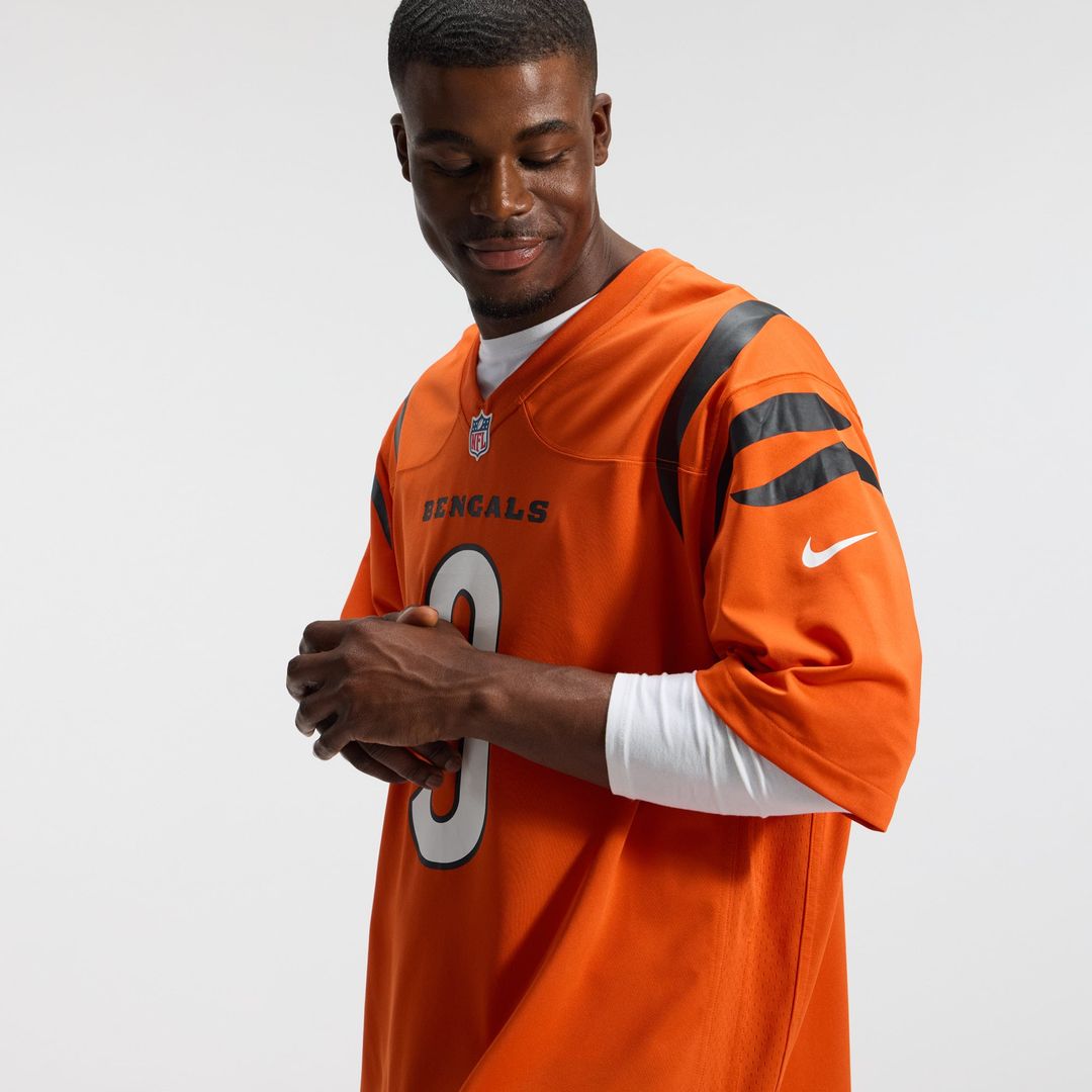 Cincinnati Bengals Joe Burrow Nike Orange Alternate Game product image 23