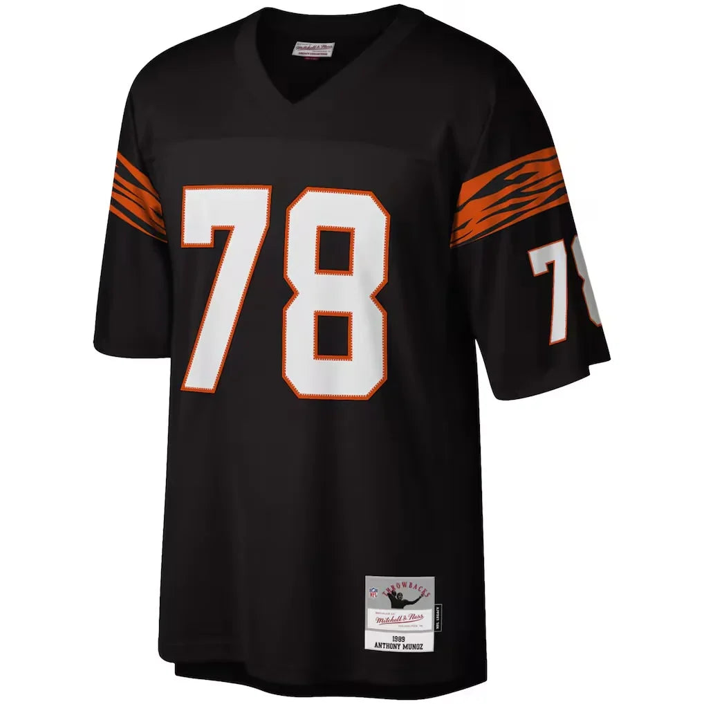 Anthony Munoz Cincinnati Bengals Official NFL Mitchell & Ness Jersey product image 2, provided for visual reference and