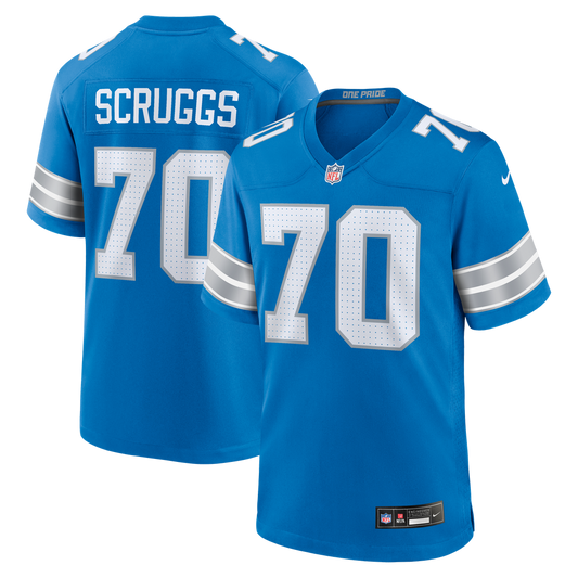 Detroit Lions Juice Scruggs Nike Blue Game Jersey product image 1