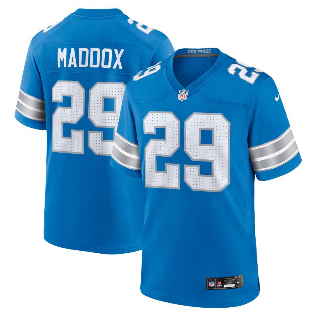 Detroit Lions Avonte Maddox Nike Blue Game Jersey product image 1