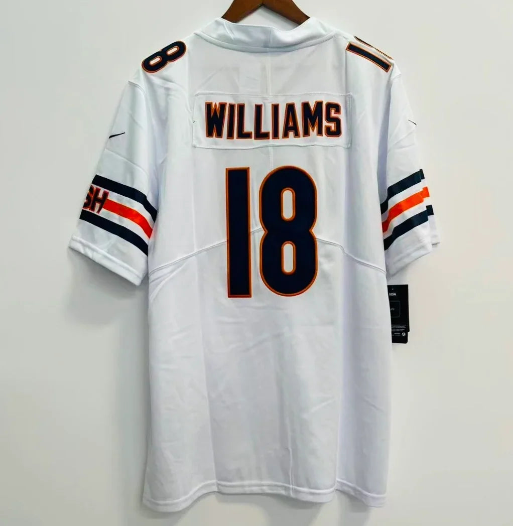 Caleb Williams Chicago Bears Official NFL Nike Jersey White product image 1, provided for visual reference and product
