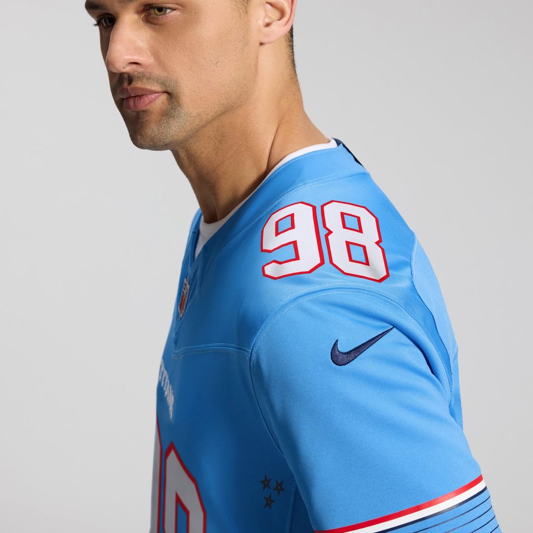 Tennessee Titans Jeffery Simmons Nike Light Blue Team Vapor product image 8
