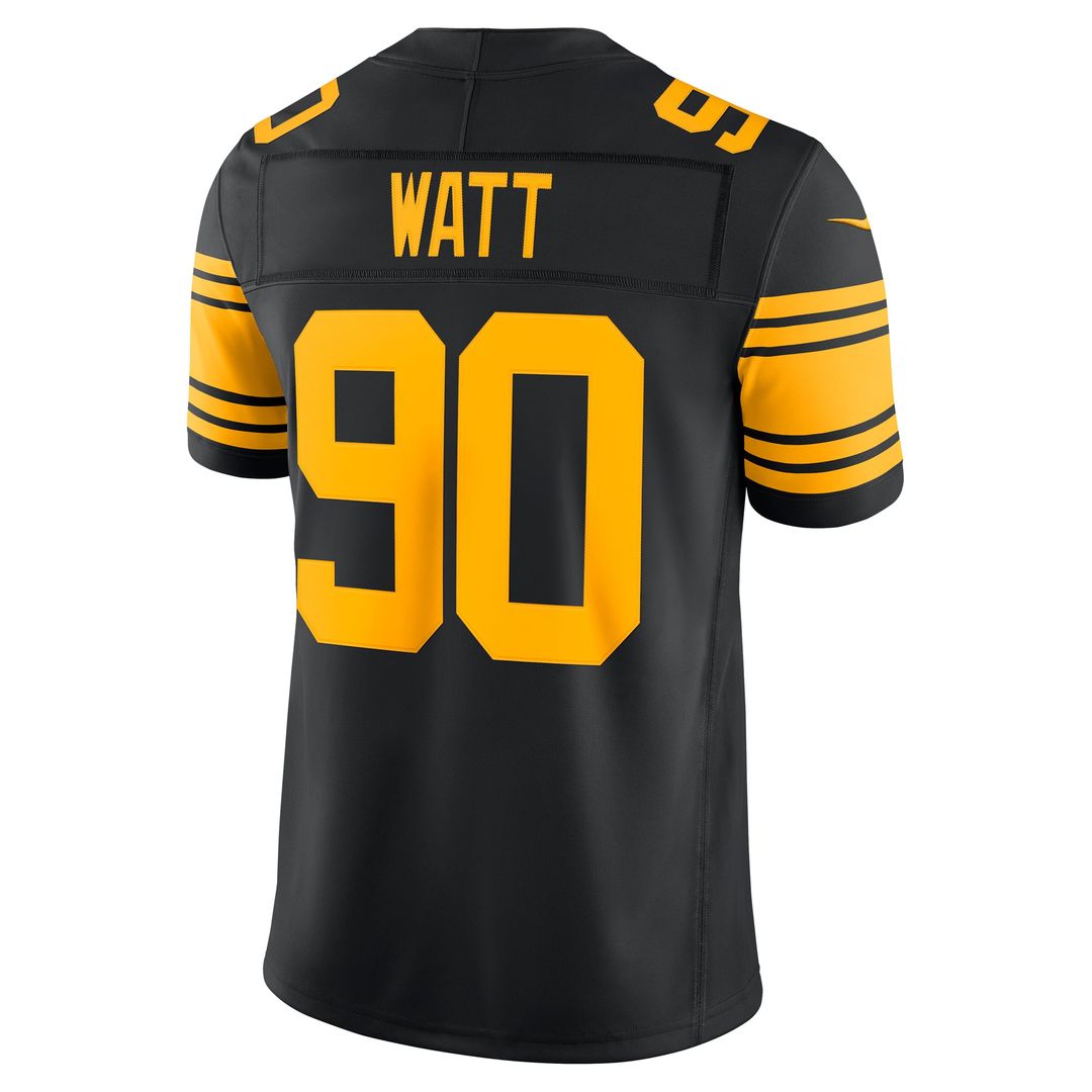 Pittsburgh Steelers T.J. Watt Nike Black Alternate Vapor product image 3