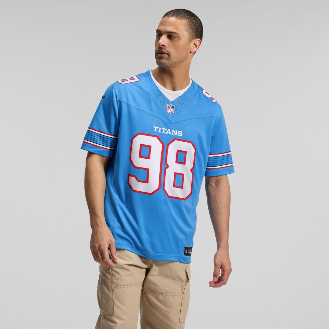 Tennessee Titans Jeffery Simmons Nike Light Blue Team Vapor product image 4