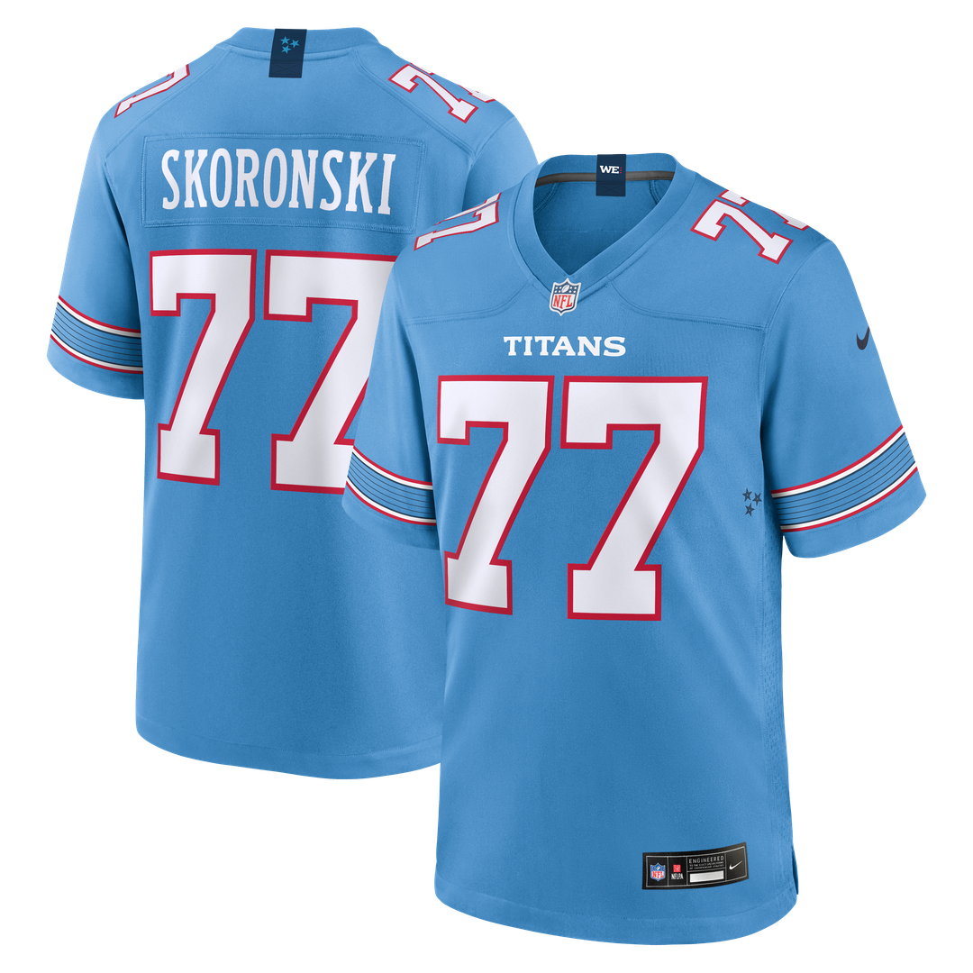Tennessee Titans Peter Skoronski Nike Light Blue Game Jersey product image 1