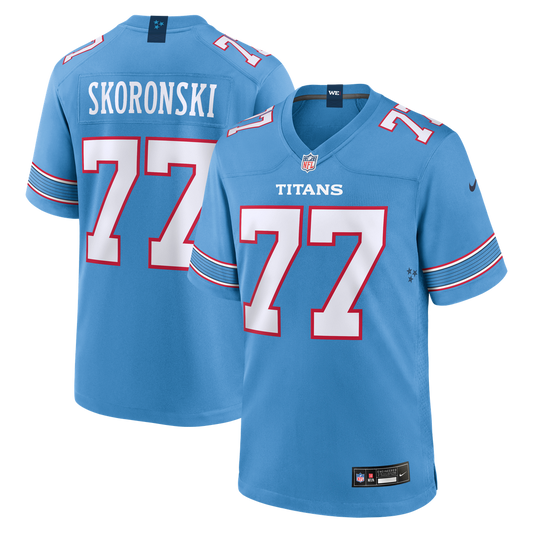 Tennessee Titans Peter Skoronski Nike Light Blue Game Jersey product image 1