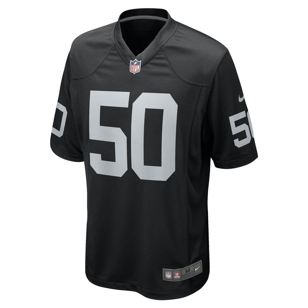 Las Vegas Raiders Jacob Bobenmoyer Nike Black Game Jersey product image 2