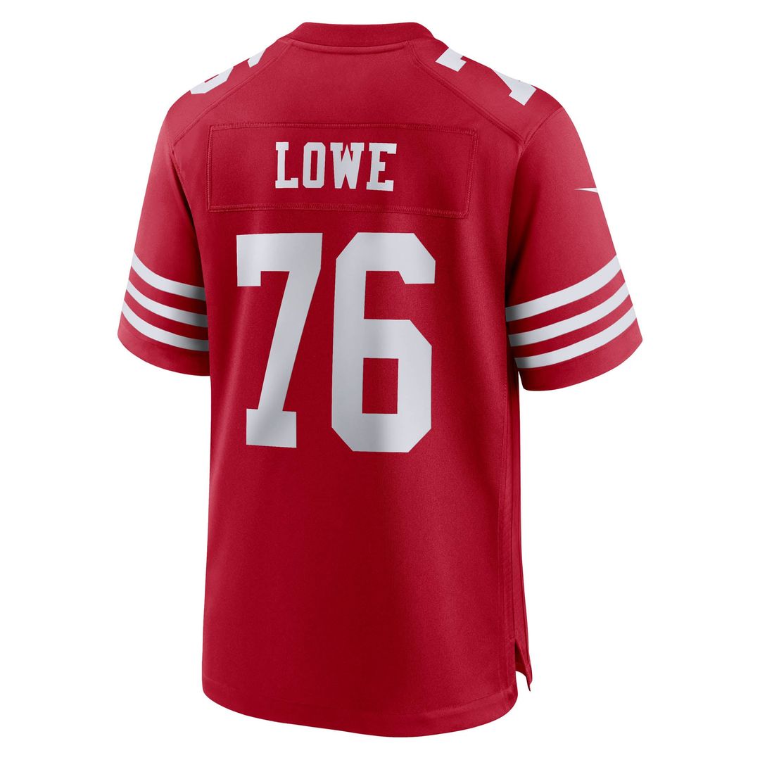 San Francisco 49ers Vederian Lowe Nike Scarlet Game Jersey product image 3