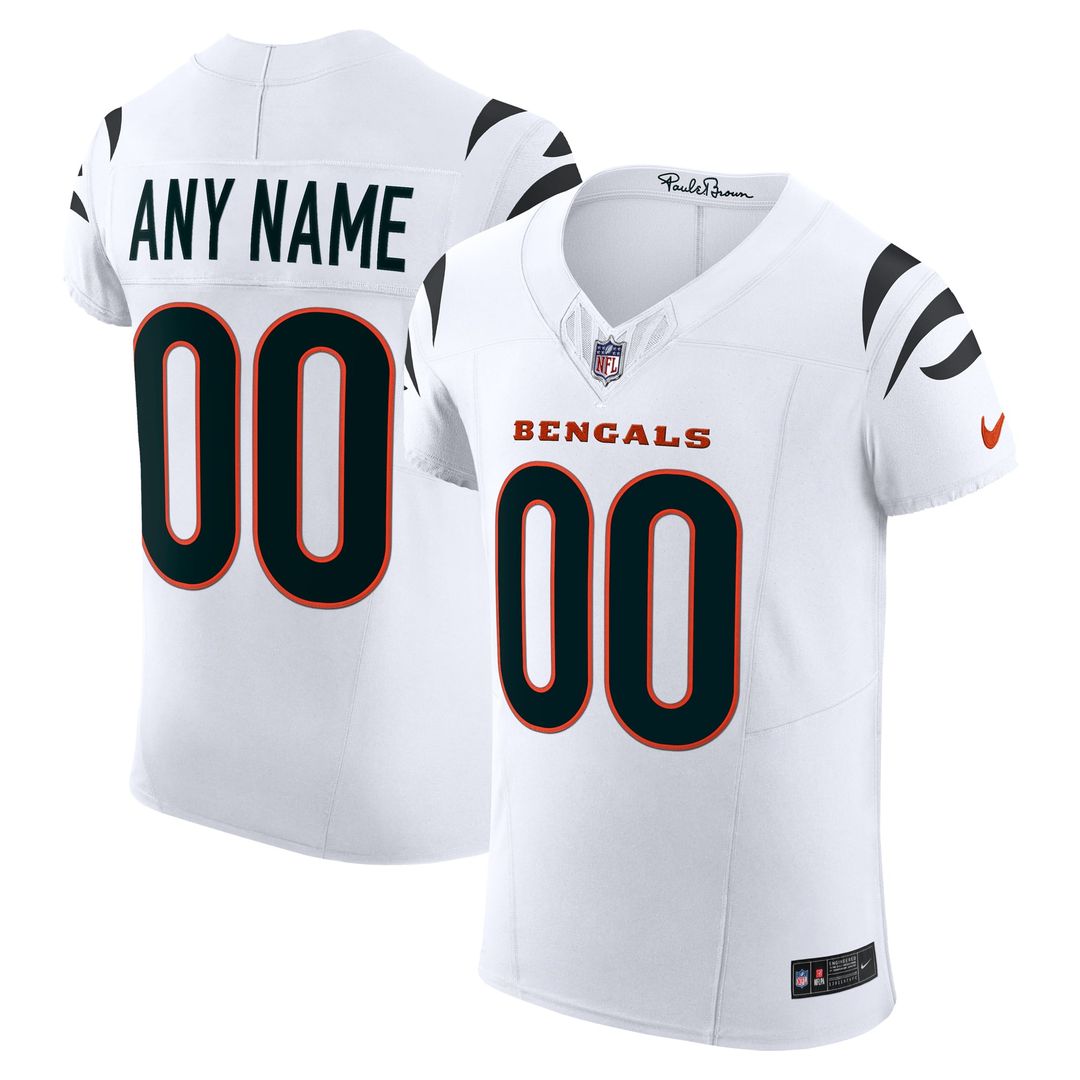 Cincinnati Bengals Nike White Vapor FUSE Elite Custom Jersey product image 1