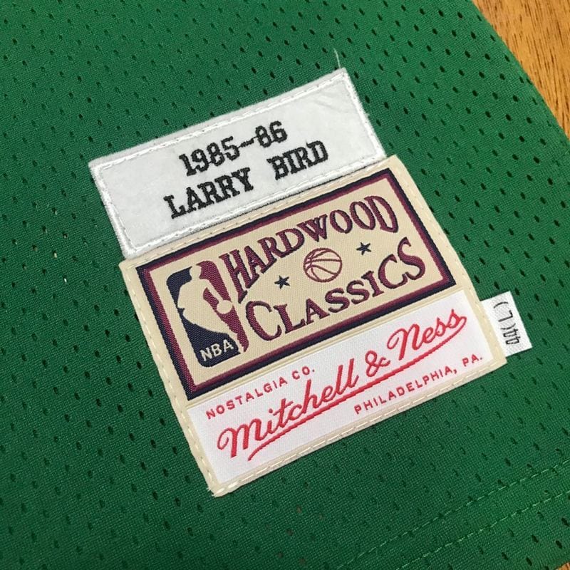 Larry Bird Boston Celtics Unisex Hardwood Classic 1985/86 - Throwback Jersey - Kelly Green product image 2, provided for