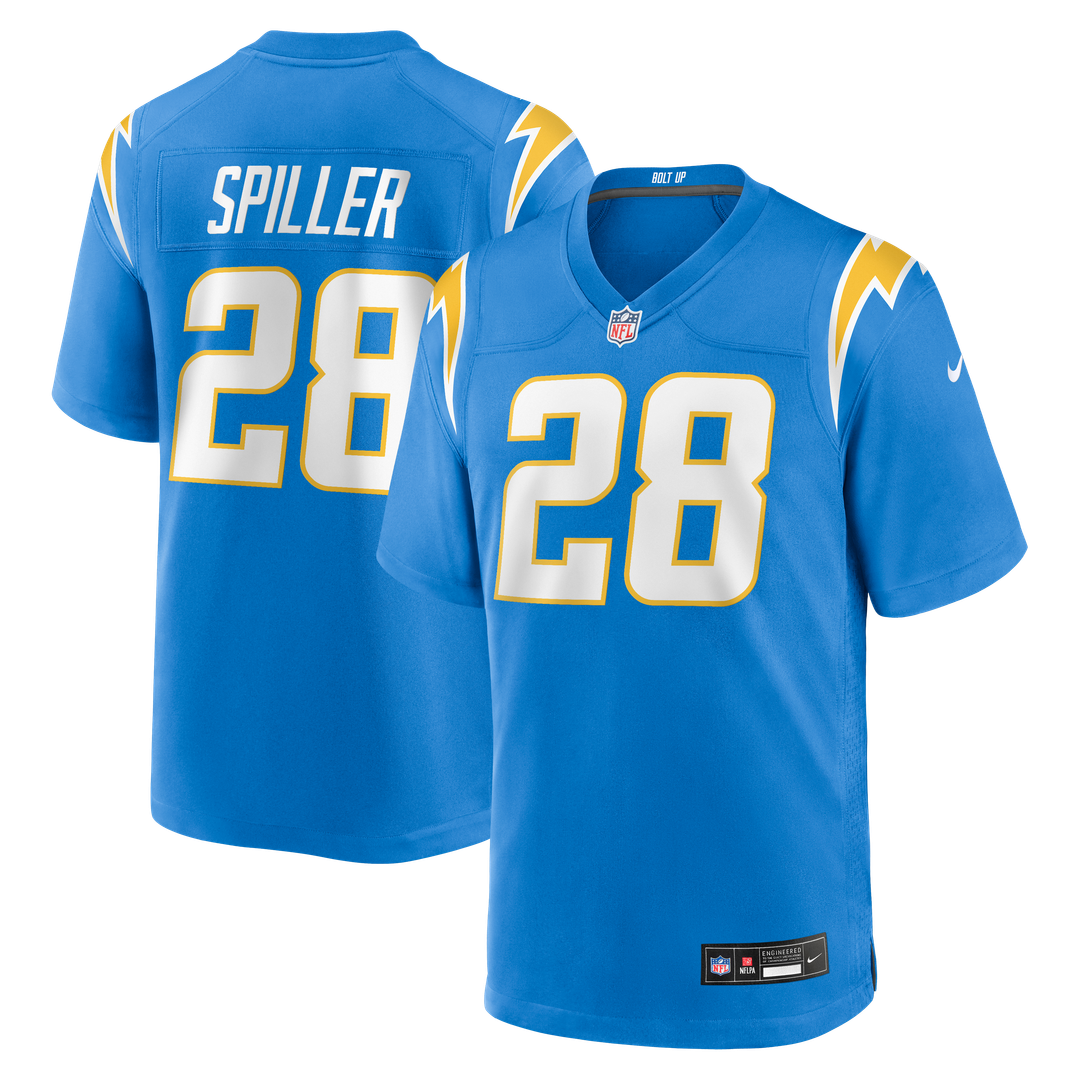 Los Angeles Chargers Isaiah Spiller Nike Powder Blue Game product image 1