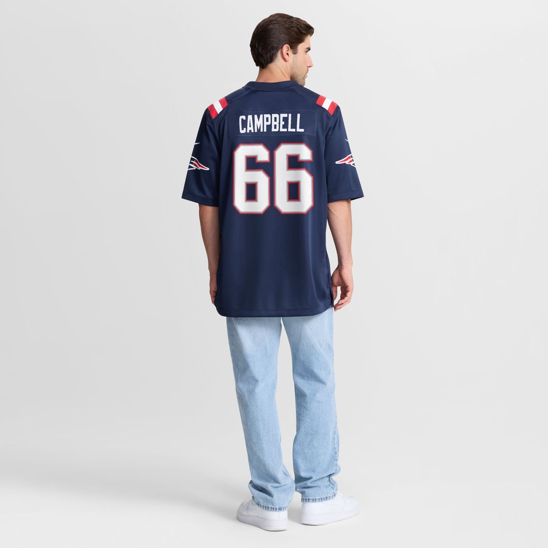 New England Patriots Will Campbell Nike Navy Game Jersey product image 3