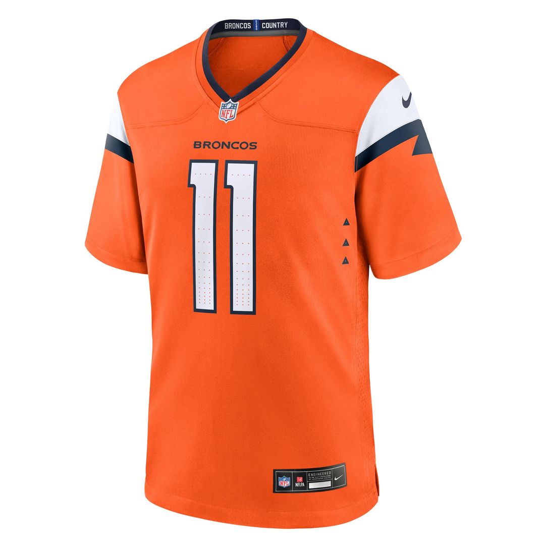 Denver Broncos Troy Franklin Nike Orange Game Jersey product image 2