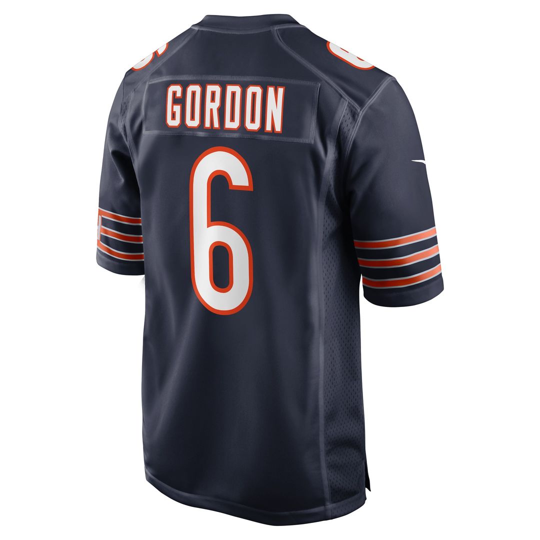 Chicago Bears Kyler Gordon Nike Navy Game Jersey product image 3