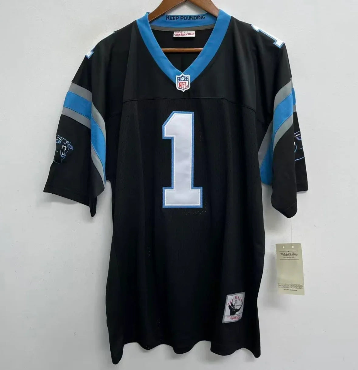 Cam Newton Carolina Panthers Official NFL Mitchell & Ness Jersey product image 2, provided for visual reference and product