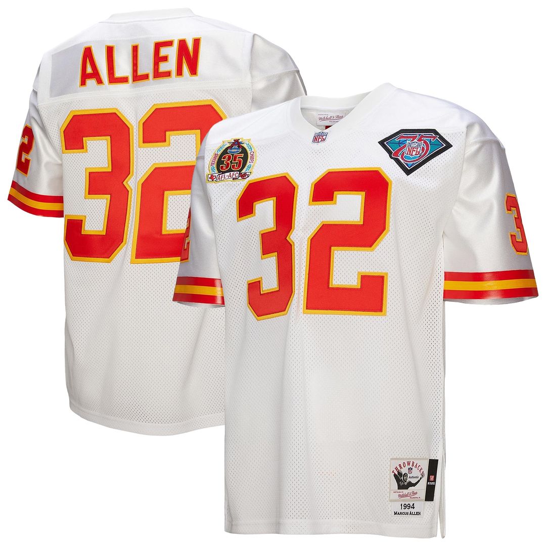 Kansas City Chiefs 1994 Marcus Allen Mitchell & Ness White product image 1