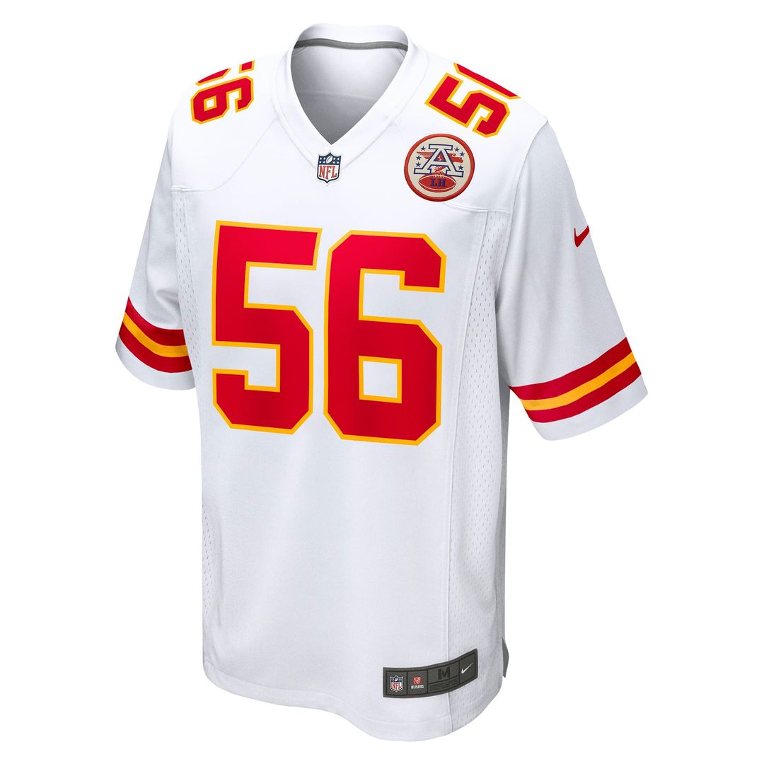 Kansas City Chiefs George Karlaftis Nike White Away Game product image 2