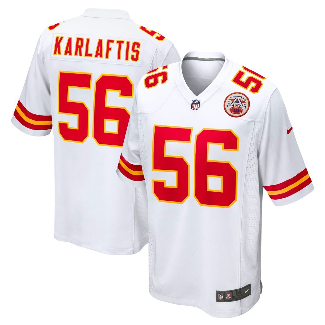 Kansas City Chiefs George Karlaftis Nike White Away Game product image 1