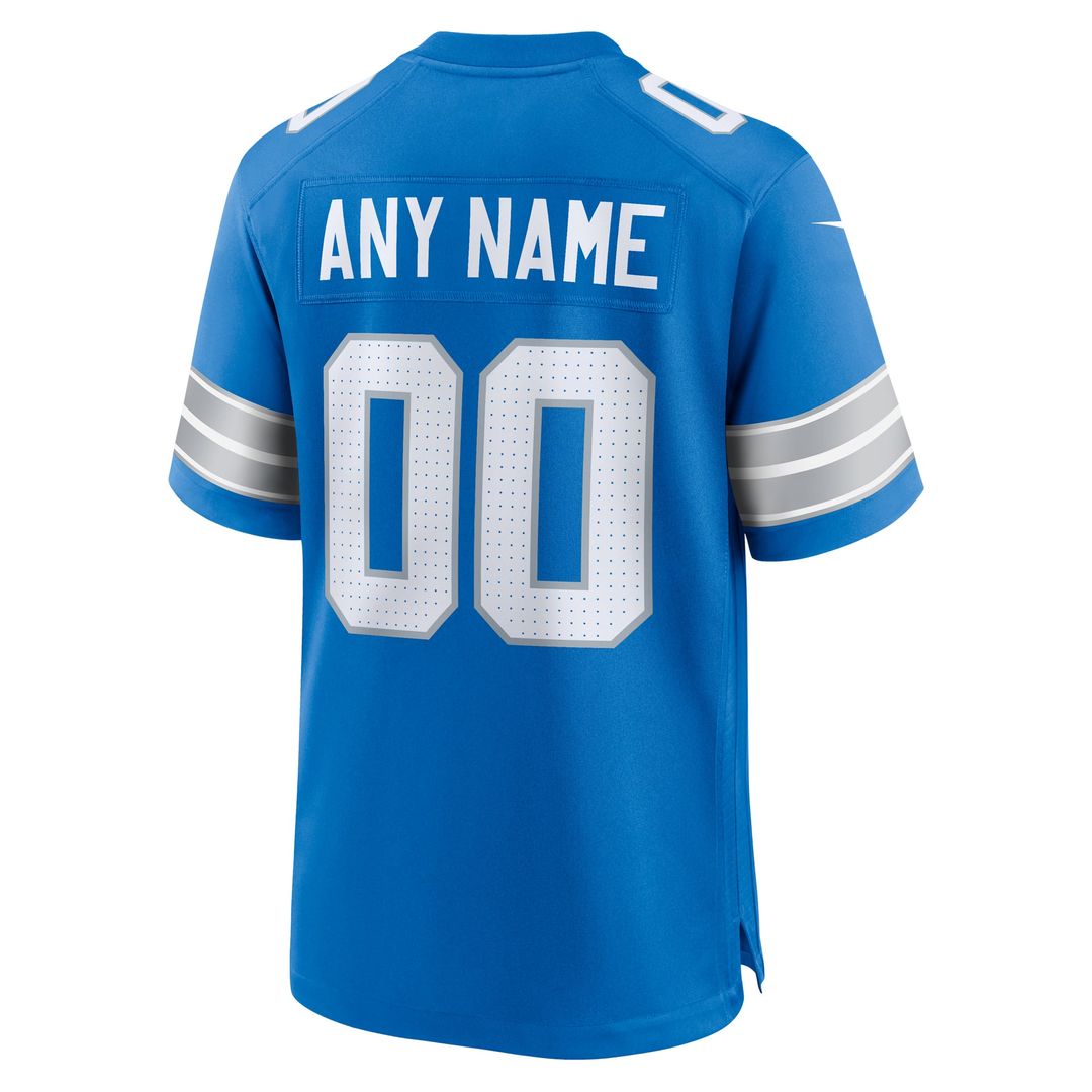 Detroit Lions Nike Blue Custom Jersey product image 11