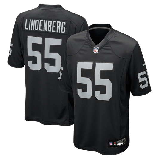 Las Vegas Raiders Cody Lindenberg Nike Black Game Jersey product image 1