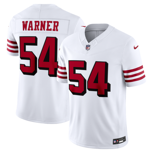 San Francisco 49ers Fred Warner Nike White Alternate Vapor product image 1