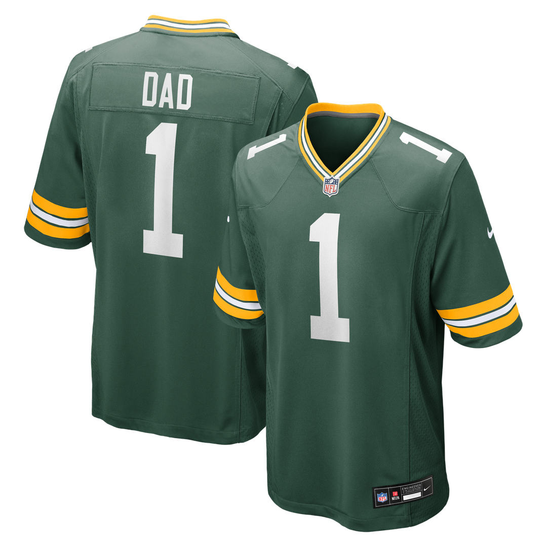 Green Bay Packers Number 1 Dad Nike Game Jersey product image 1