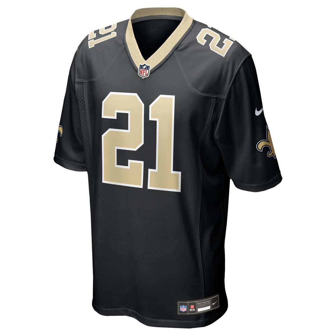 New Orleans Saints Justin Reid Nike Black Game Jersey product image 2