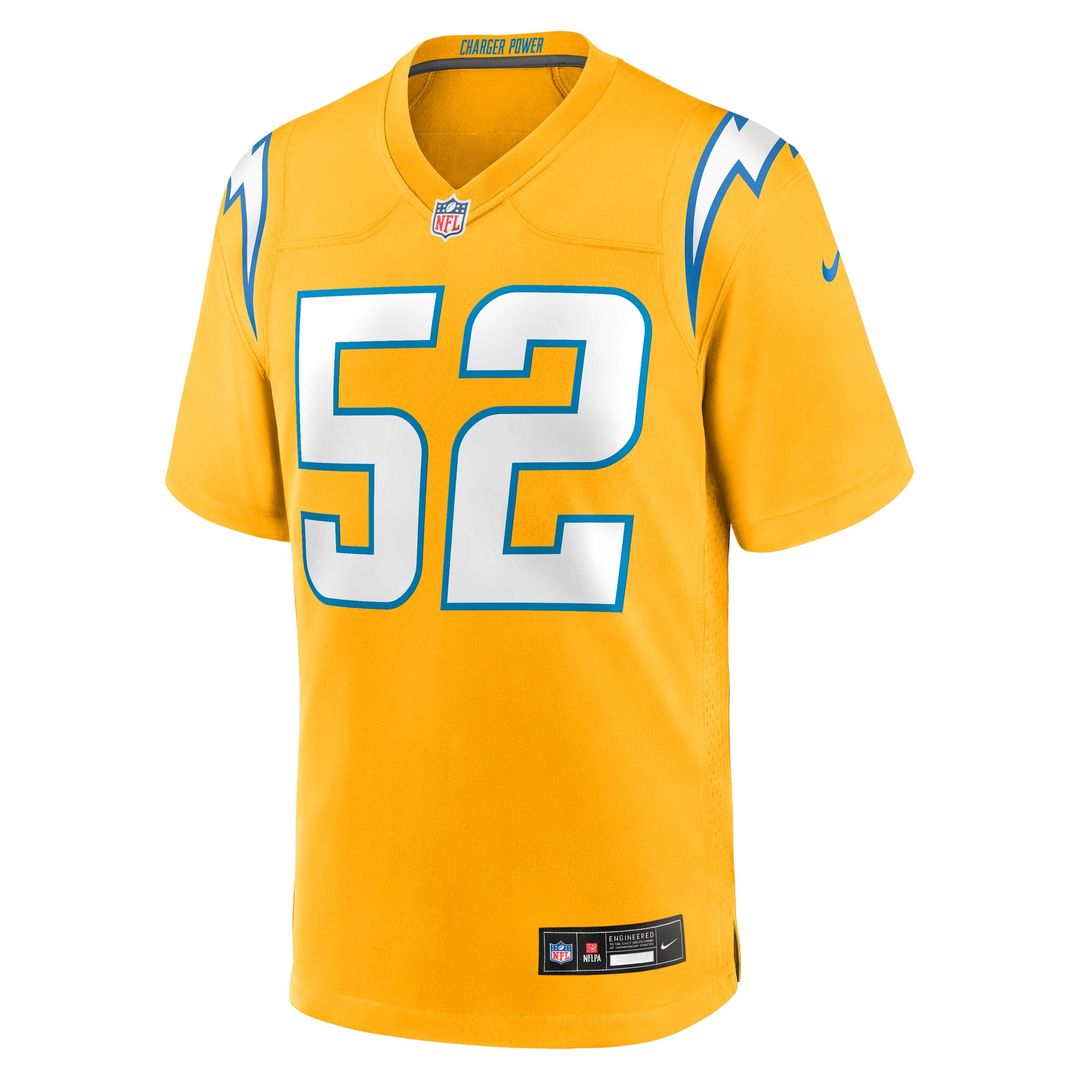 Los Angeles Chargers Khalil Mack Nike Gold Alternate product image 5