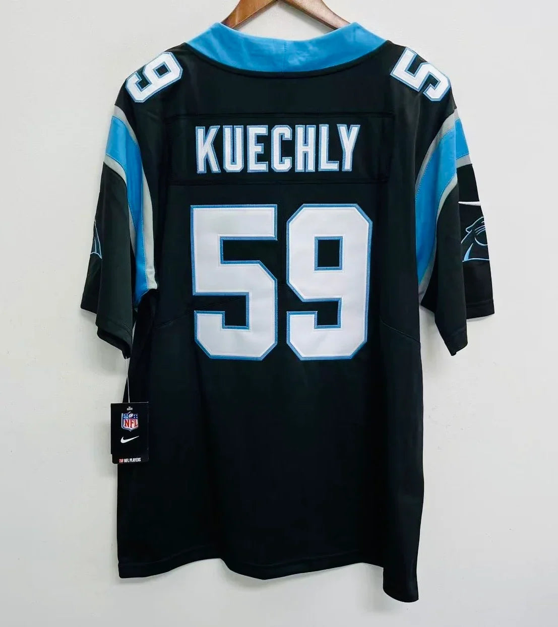 Luke Kuechly Carolina Panthers Official NFL NIKE Jersey product image 1, provided for visual reference and product detail
