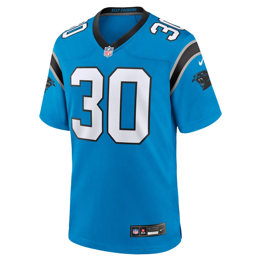 Carolina Panthers Chuba Hubbard Nike Black Game Jersey product image 14
