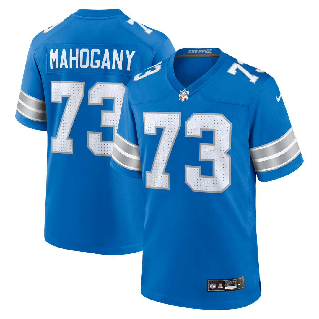 Detroit Lions Christian Mahogany Nike Blue Game Jersey product image 1