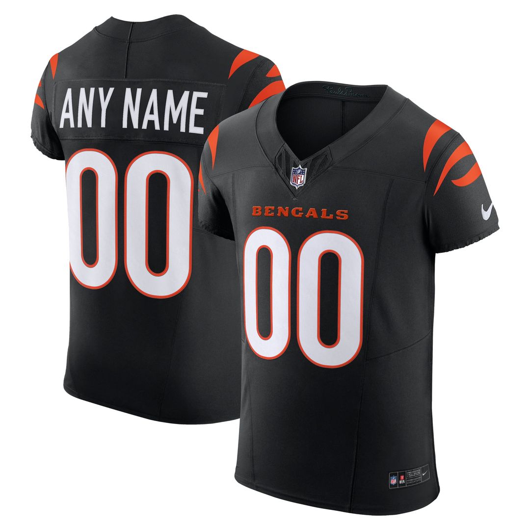 Cincinnati Bengals Nike Black Team Vapor FUSE Elite Custom product image 1