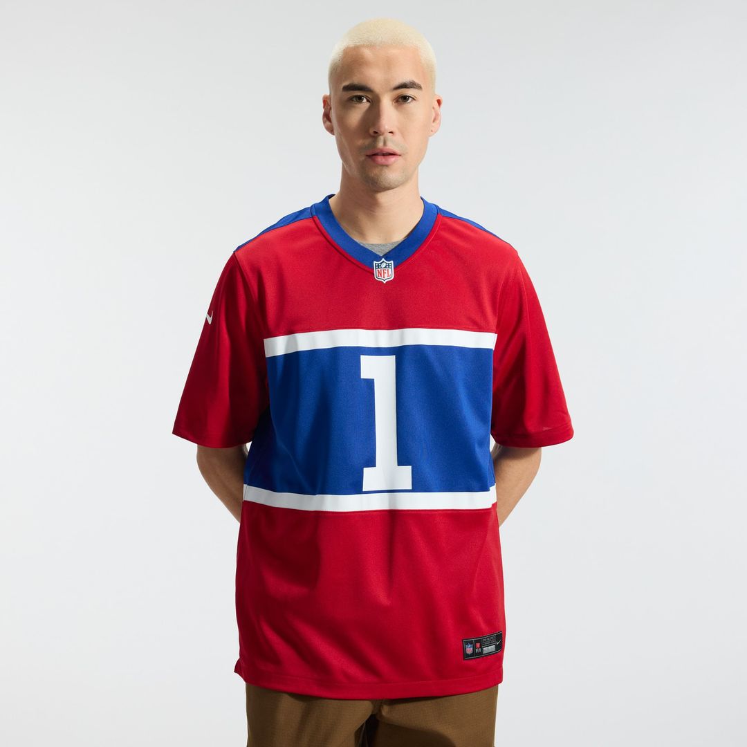 New York Giants Malik Nabers Nike Century Red Alternate product image 2
