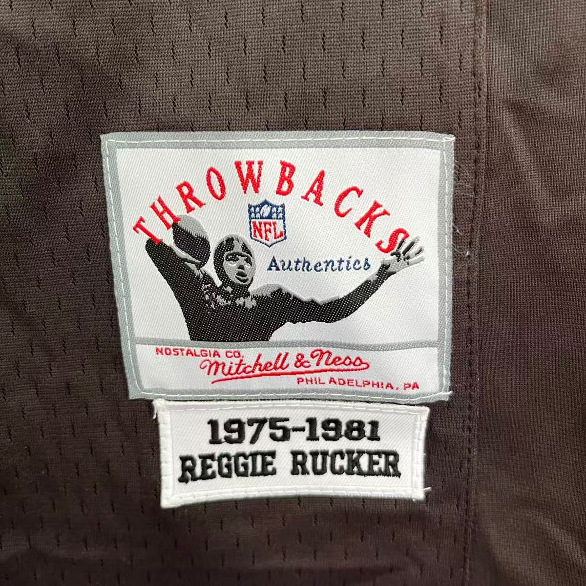 Reggie Rucker Cleveland Browns Official NFL Mitchell & Ness Jersey product image 3, provided for visual reference and