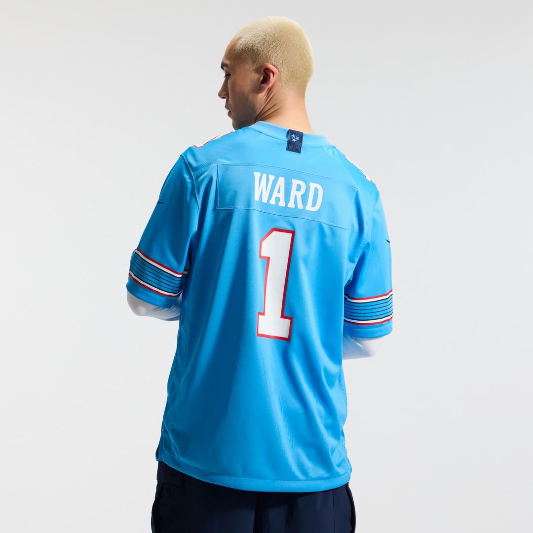 Tennessee Titans Cameron Ward Nike Light Blue Game Jersey product image 3