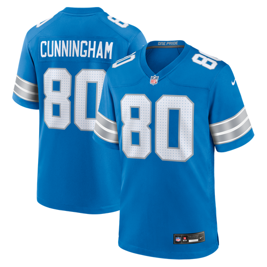 Detroit Lions Malik Cunningham Nike Blue Game Jersey product image 1