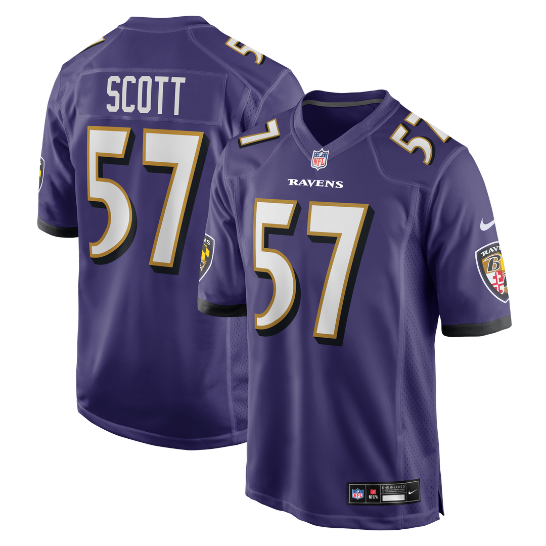 Baltimore Ravens Bart Scott Nike Purple Retired Player Game product image 1